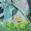 Frederick Carl Frieseke,Under the Willows, 1909,art prints,Vintage art,canvas wall art,famous art prints,V3814