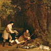 George Stubbs,A Repose After Shooting,art prints,Vintage art,canvas wall art,famous art prints,V3890
