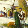 George Wesley Bellows,Easter Snow,art prints,Vintage art,canvas wall art,famous art prints,V3907