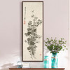 Wang Shimin,Lilies and peonies,Chinese flower Prints,Vertical Narrow Art,large wall art,framed wall art,canvas wall art,M787