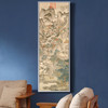 Wang Meng,Moving to the Mountains,Chinese Mountain Art,Vertical Narrow Art,large wall art,framed wall art,canvas wall art,M786