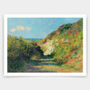 Claude Monet,The sunken path, 1882,art prints,Vintage art,canvas wall art,famous art prints,V3477
