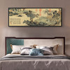 Shen Zhou,Appreciating Potted Chrysanthemums in Tranquility,Chinese Art Prints,Above Bed Decor,Narrow Horizontal Wall Art,Large Wall,M247