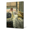 James Tissot,Seaside,July Specimen of a Portrait,Lady on the couch,canvas print,canvas art,canvas wall art,large wall art,framed art,p2252