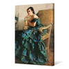 Giuseppe Palanti,Portrait of Clelia De Simoni Nobili,Portrait of woman on chair,canvas print,canvas art,canvas wall art,large wall art,p2227