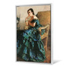 Giuseppe Palanti,Portrait of Clelia De Simoni Nobili,Portrait of woman on chair,canvas print,canvas art,canvas wall art,large wall art,p2227