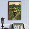 Francesco Michetti,Paisanella,The girl returned from the shepherd,canvas print,canvas art,canvas wall art,large wall art,framed art,p2220