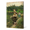Francesco Michetti,Paisanella,The girl returned from the shepherd,canvas print,canvas art,canvas wall art,large wall art,framed art,p2220