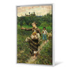 Francesco Michetti,Paisanella,The girl returned from the shepherd,canvas print,canvas art,canvas wall art,large wall art,framed art,p2220