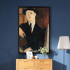 Amedeo Modigliani,Portrait of Paul Guillaume,Abstract art,canvas print,canvas art,canvas wall art,large wall art,framed wall art,p2167