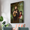 Alexi Kharlamov, La Sigale,Grasshoper,Two girls,canvas print,canvas art,canvas wall art,large wall art,framed wall art,p2161