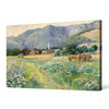 ZorkÓczy, JÚlius, Landscape With A Flowered Meadow,canvas print,canvas art,canvas wall art,large wall art,framed wall art,p2157