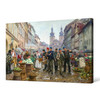 Vojtech Bartonek,Conscripts,Young people in the farmers' market,canvas print,canvas art,canvas wall art,large wall art,framed wall art,p2132