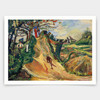 Chaim Soutine,Landscape with Figure,art prints,Vintage art,canvas wall art,famous art prints,V3319