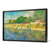 Vincent van Gogh, Bank of the Seine,canvas print,canvas art,canvas wall art,large wall art,framed wall art,p2122