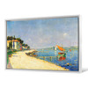 Stanislas Lépine,Landscape with boats,canvas print,canvas art,canvas wall art,large wall art,framed wall art,p2088