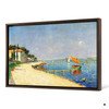 Stanislas Lépine,Landscape with boats,canvas print,canvas art,canvas wall art,large wall art,framed wall art,p2088
