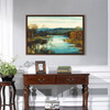 Sir David Young Cameron,The Waning Light,Early morning winter river landscape,canvas print,canvas art,canvas wall art,large wall art,p2086
