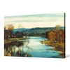 Sir David Young Cameron,The Waning Light,Early morning winter river landscape,canvas print,canvas art,canvas wall art,large wall art,p2086