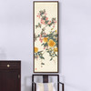 Tang Shishi,Yellow rose and Malus spectabilis,Chinese Flower Paintings,Vertical Narrow Art,large wall,framed wall art,canvas wall art,M768