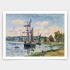 Henry Moret,Boats in the harbor,art prints,Vintage art,canvas wall art,famous art prints,V4141
