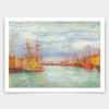 James Ensor,Ostend Harbour,art prints,Vintage art,canvas wall art,famous art prints,V4212