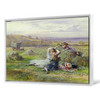 William Stephen Coleman,Resting,Nursery Wall Art,Little girls resting on a haystack,large wall art,framed wall art,canvas wall,large,M5178
