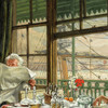 James Tissot,Room Overlooking the Harbour,art prints,Vintage art,canvas wall art,famous art prints,V4236