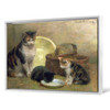 Walter Frederick Osborne,Cat and Kittens,large wall art,framed wall art,canvas wall art,large canvas,M5129