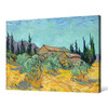 Vincent van Gogh,Wooden huts among olive trees and cypress trees,large wall art,framed wall art,canvas wall art,large canvas,M5118