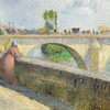Camille Pissarro,The Bridge at Pontoise,art prints,Vintage art,canvas wall art,famous art prints,V3270