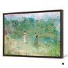 Thomas Wilmer Dewing,Summer,Riverside women fishing,large wall art,framed wall art,canvas wall art,large canvas,M5050