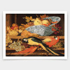 Balthasar van der Ast,Still Life With Fruit And Macaws, 1622,art prints,Vintage art,canvas wall art,famous art prints,V3190
