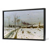 Ludvig Munthe,Winter landscape,Road in winter snow,canvas print,canvas art,canvas wall art,large wall art,framed wall art,p2002