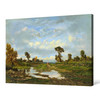 Theodore Rousseau,the Farm ,cottage At The Edge Of A Marsh,large wall art,framed wall art,canvas wall art,large canvas,M5013