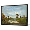 Theodore Rousseau,the Farm ,cottage At The Edge Of A Marsh,large wall art,framed wall art,canvas wall art,large canvas,M5013