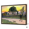Spencer Frederick Gore,Sunset, Letchworth, with Man and Dog,large wall art,framed wall art,canvas wall art,large canvas,M5004