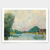 Alfred Sisley,The Thames at Hampton Court, 1874,art prints,Vintage art,canvas wall art,famous art prints,V3103