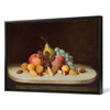 Robert Seldon Duncanson,Still Life with Fruit and Nuts,large wall art,framed wall art,canvas wall art,large canvas,M4952