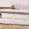 Alfred Sisley,Snow Effect Effet De Neige Pastel On Paper C 1880-1885,art prints,Vintage art,canvas wall art,famous art prints,V3076