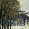 Alfred Sisley,Snow at Marly le Roi,art prints,Vintage art,canvas wall art,famous art prints,V3075
