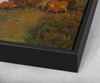 Rene Menard,Landscape. Herd at the watering hole,large wall art,framed wall art,canvas wall art,large canvas,M4926