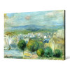 Pierre-Auguste Renoir,View from the Window on City and Port,large wall art,framed wall art,canvas wall art,large canvas,M4890