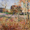 Alfred Sisley,A Corner of the Woods at Sablons,art prints,Vintage art,canvas wall art,famous art prints,V3040