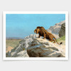 Jean-Leon Gerome,Lion on the Watch, 1885,art prints,Vintage art,canvas wall art,famous art prints,V4344