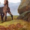 John Frederick Herring Snr,A Welsh Mountain Mare and Foal,art prints,Vintage art,canvas wall art,famous art prints,V4407