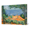 Paul Cezanne,L'Estaque with Red Roofs,large wall art,framed wall art,canvas wall art,large canvas,M4741