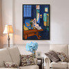 Henri Matisse, Studio With Goldfish,Blue Abstract Art,Canvas Print,Canvas Art,Canvas Wall Art,Large Wall Art,Framed Wall Art,P493