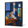 Henri Matisse, Studio With Goldfish,Blue Abstract Art,Canvas Print,Canvas Art,Canvas Wall Art,Large Wall Art,Framed Wall Art,P493