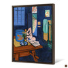 Henri Matisse, Studio With Goldfish,Blue Abstract Art,Canvas Print,Canvas Art,Canvas Wall Art,Large Wall Art,Framed Wall Art,P493